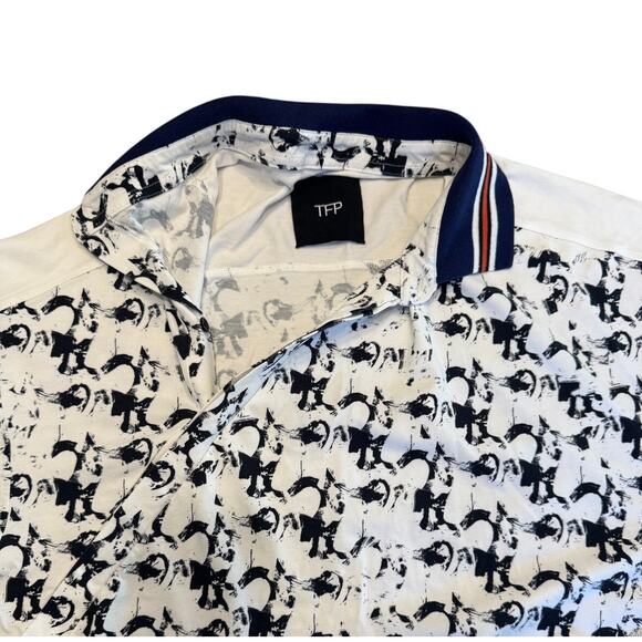 FURI SPORT x TFP Rippling Shadows Men's Polo Shirt in Size Medium - Picture 8 of 8